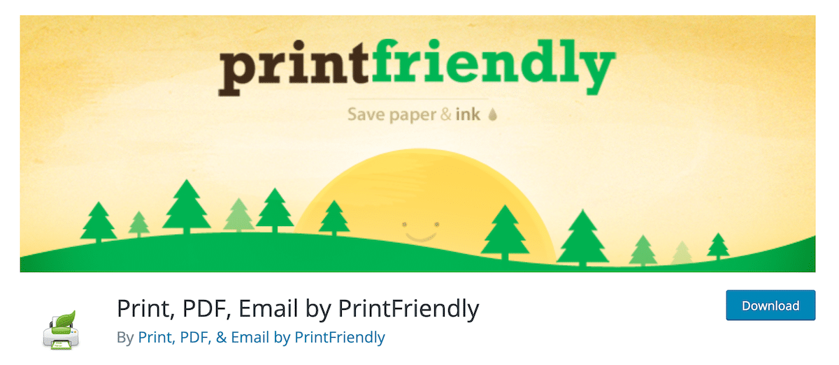 Extension PrintFriendly PDF viewer