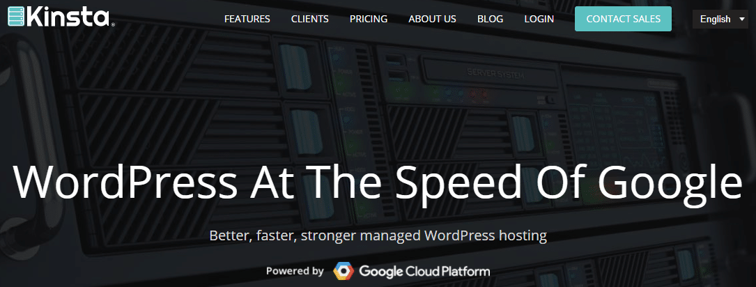 Example of a WordPress host