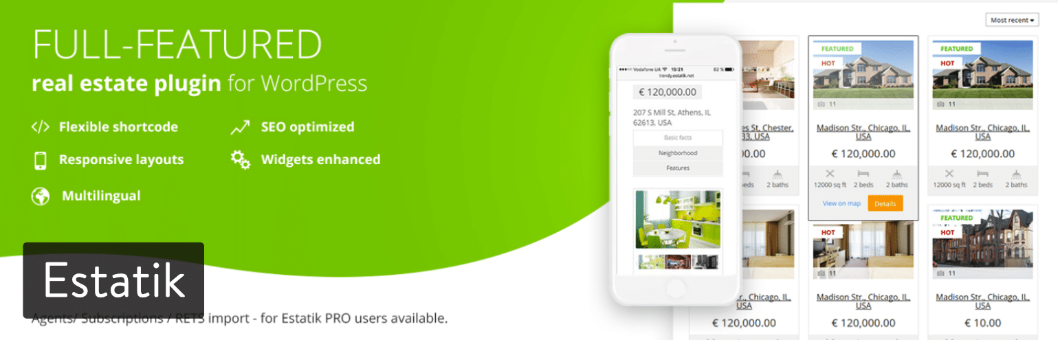Il plugin WordPress per la gestione degli immobili Estatik