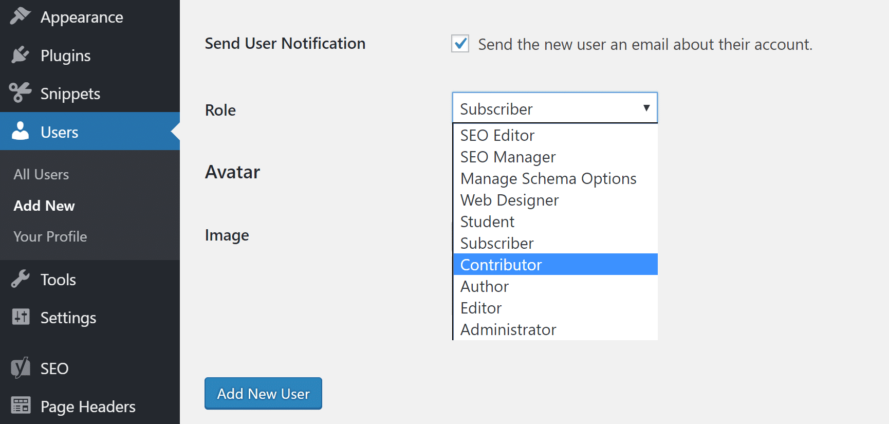 WordPress roles and permissions