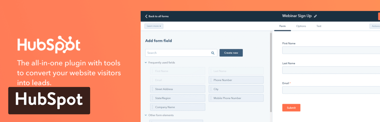 17 Best Wordpress Contact Form Plugins Reviewed And Compared - hubspot all in one marketing wordpress plugin