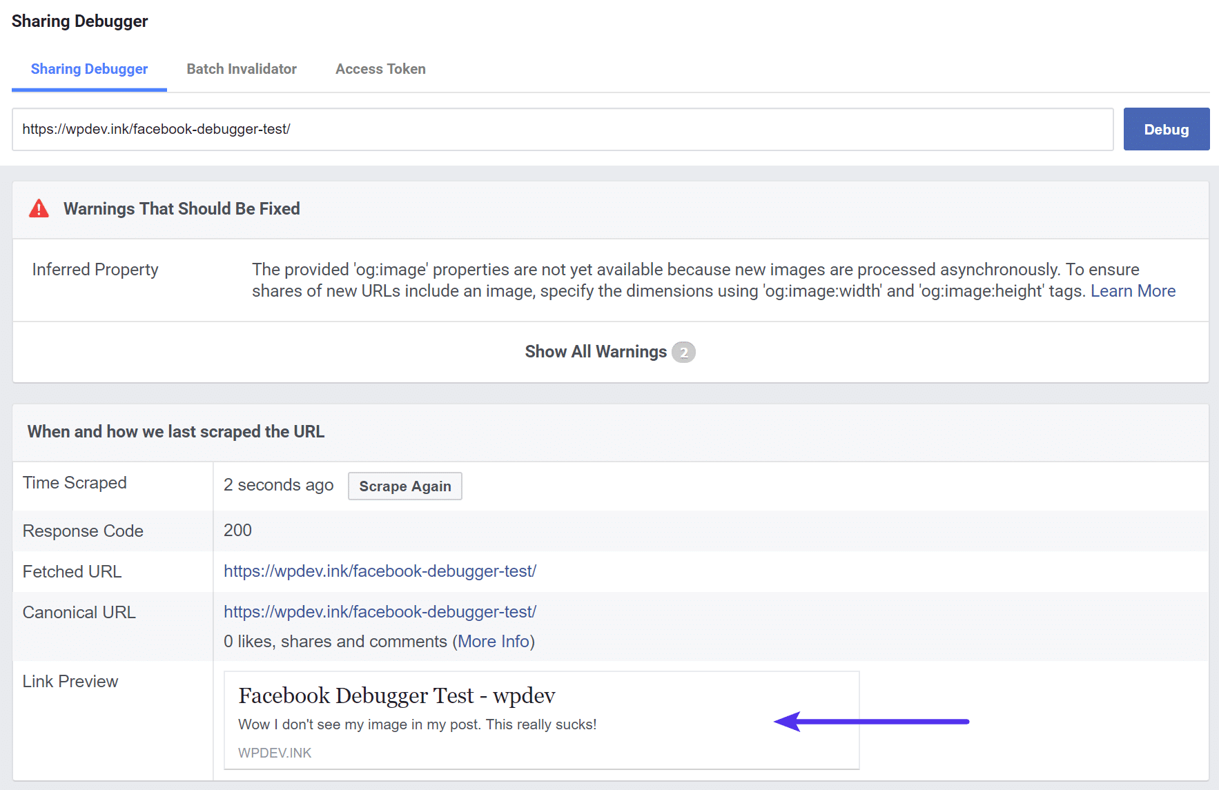 How To Use The Facebook Debugger To Fix Wordpress Images 21