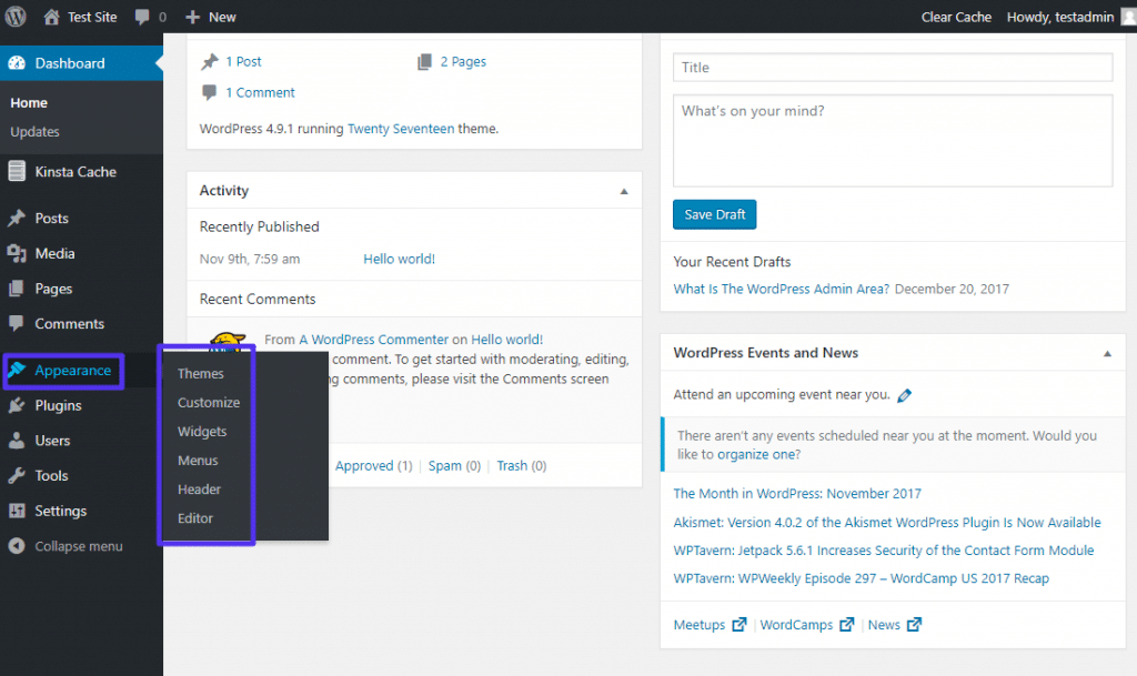 What Is the WordPress Admin Dashboard? (Overview and Tips)