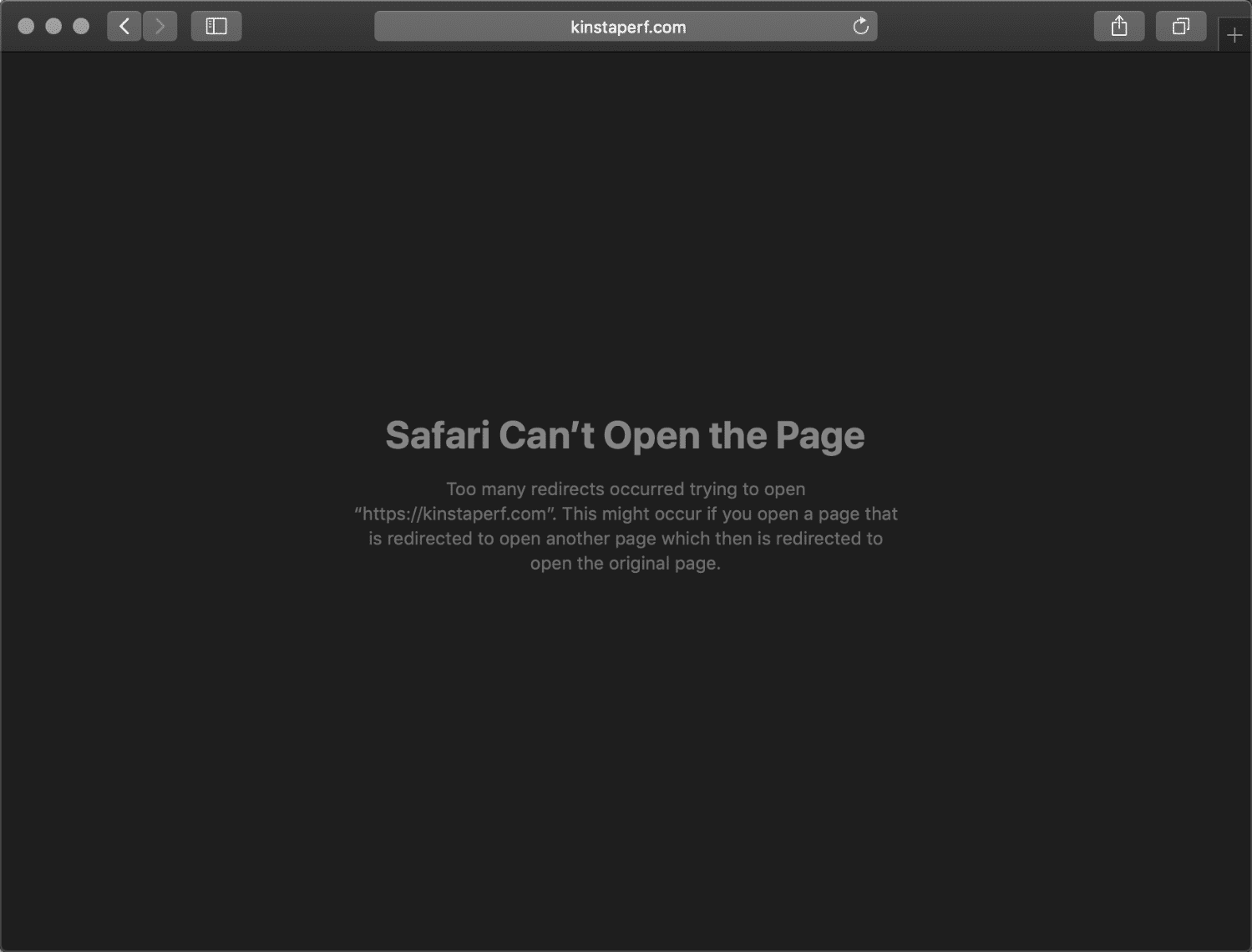 خطای ERR_TOO_MANY_REDIRECTS در Safari