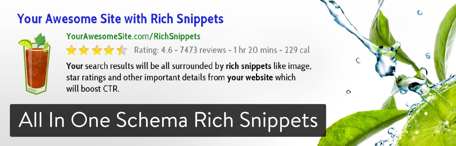 Extension WordPress All In One Schema Rich Snippets.