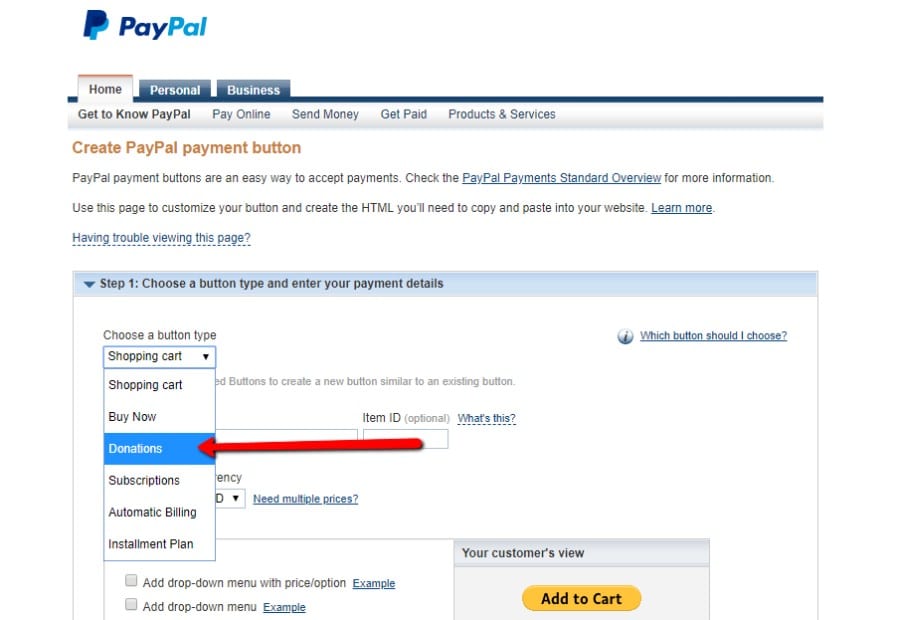 How to Add a PayPal Donate Button to WordPress