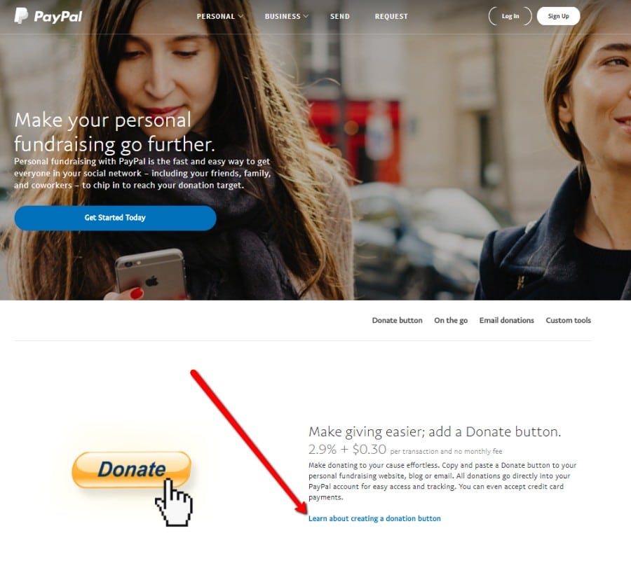 Impara come creare un pulsante di donazione Paypal
