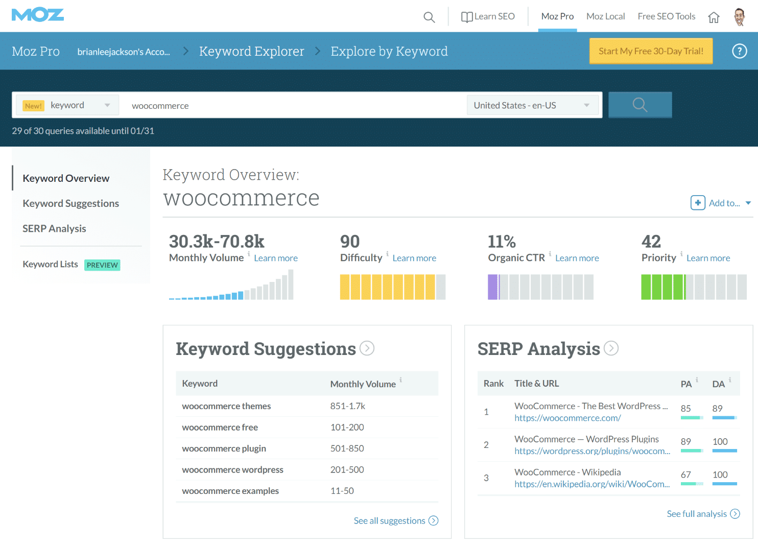 SEOツール「Moz Pro」