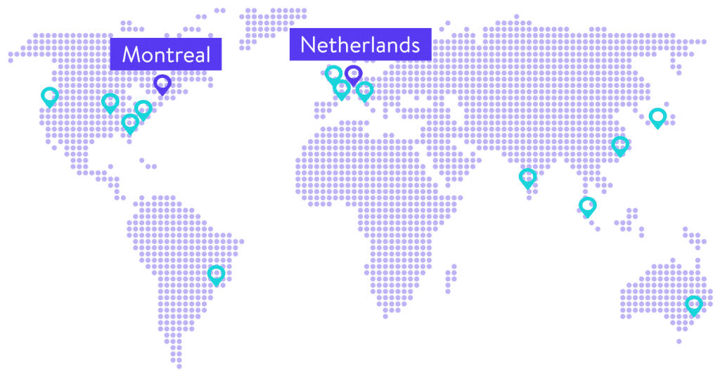 kinsta data centers map