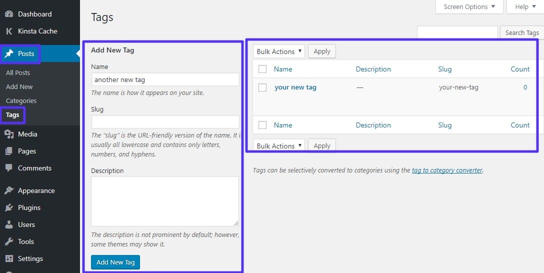 WordPress Tags Explained