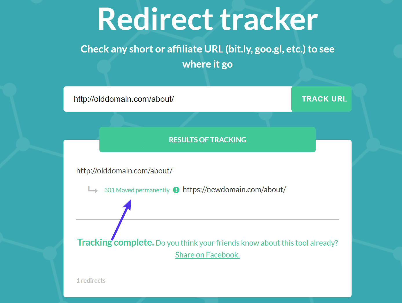 Redirect tracker