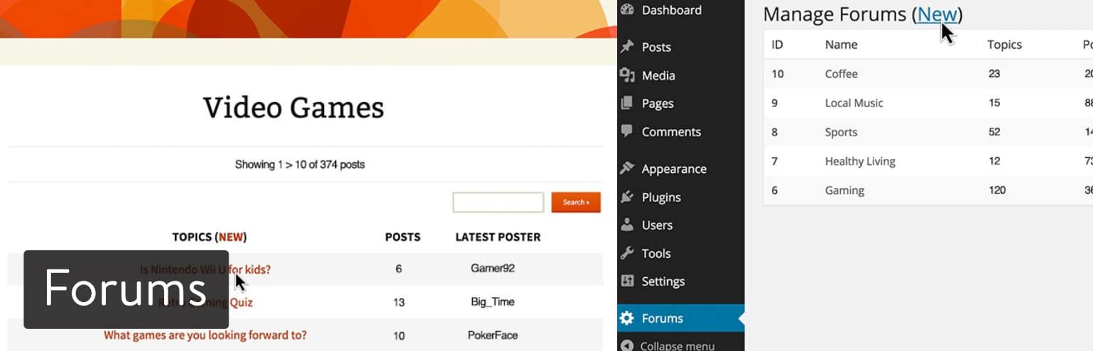Forums from WPMU Dev plugin