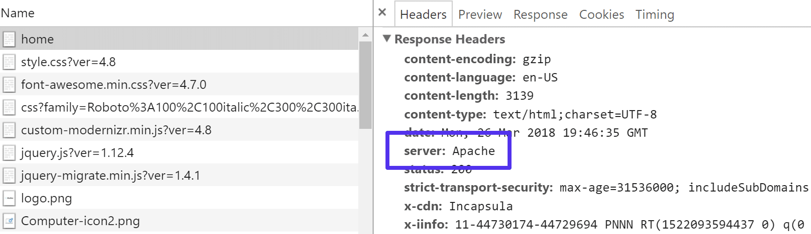 Encabezado de Apache HTTP 