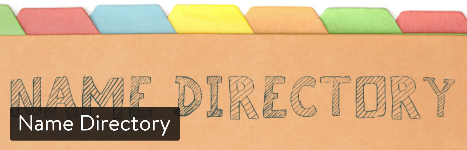 Name Directory WordPress plugin