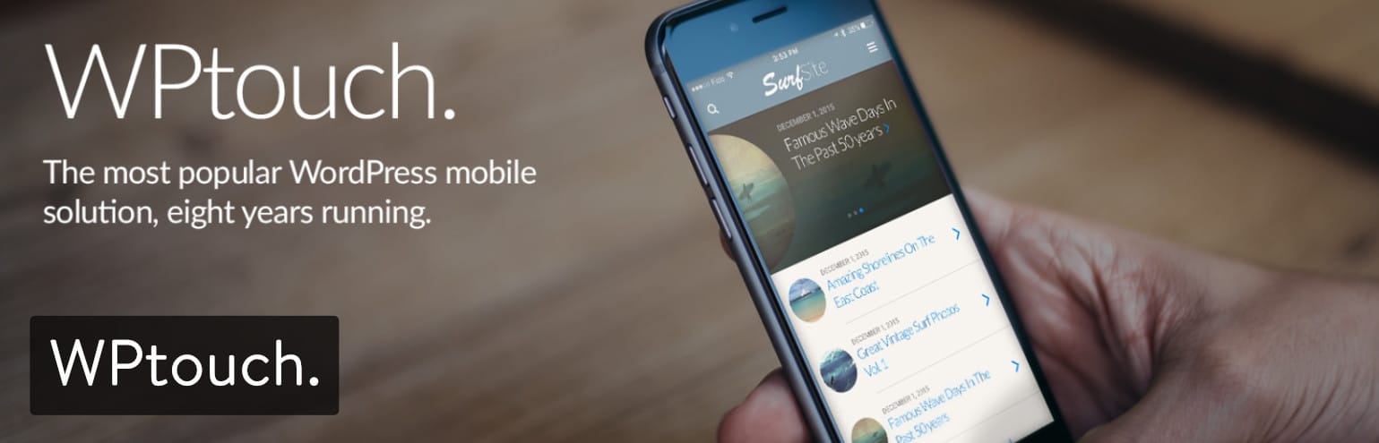 WPtouch WordPress mobile plugin