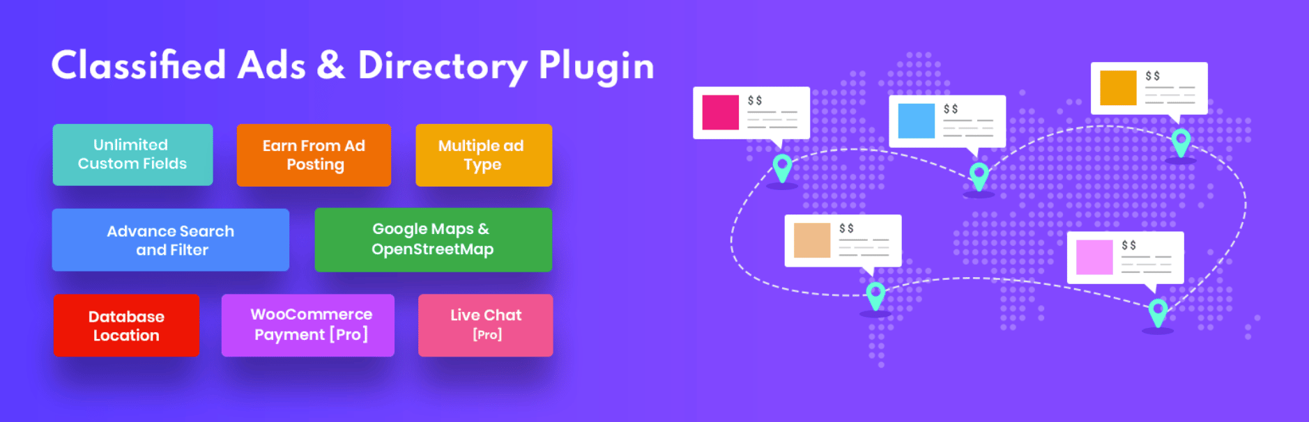 Classified ads and directory plugin