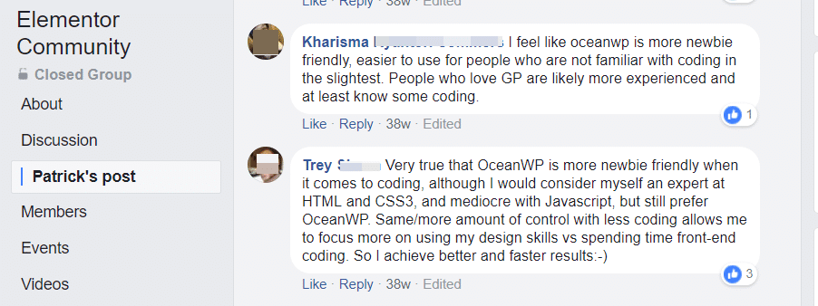 oceanwp reviews on facebook