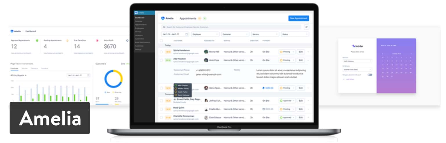 Amelia WordPress Appointment and Event Booking WordPress Plugin