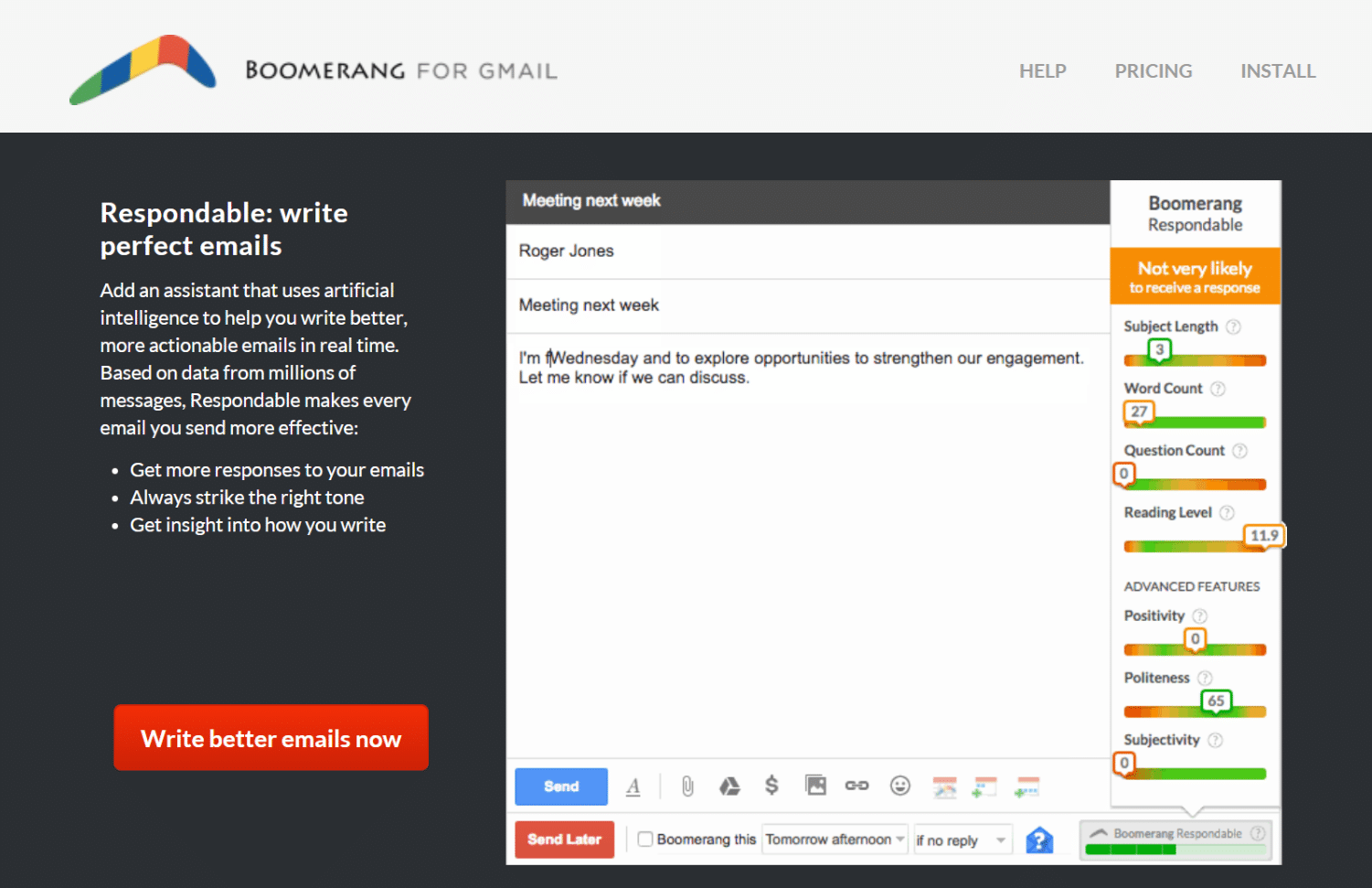 like boomerang for gmail