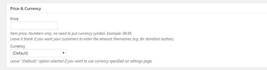Choose fixed or custom donation amount