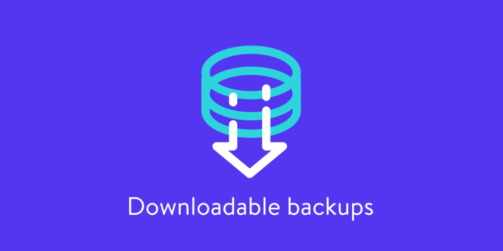 WordPress downloadable backups