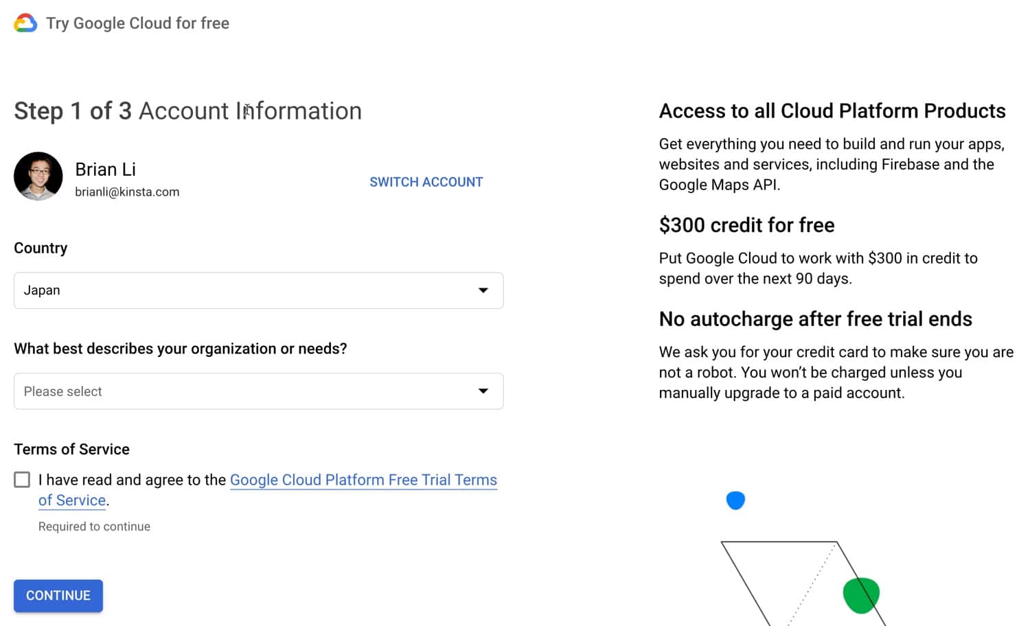 Essai gratuit de Google Cloud