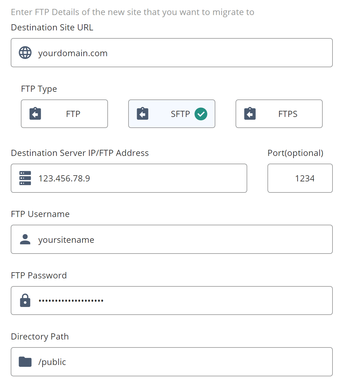 Make sure to get all the details correct. Repeated failed connection attempts can trigger an IP ban.