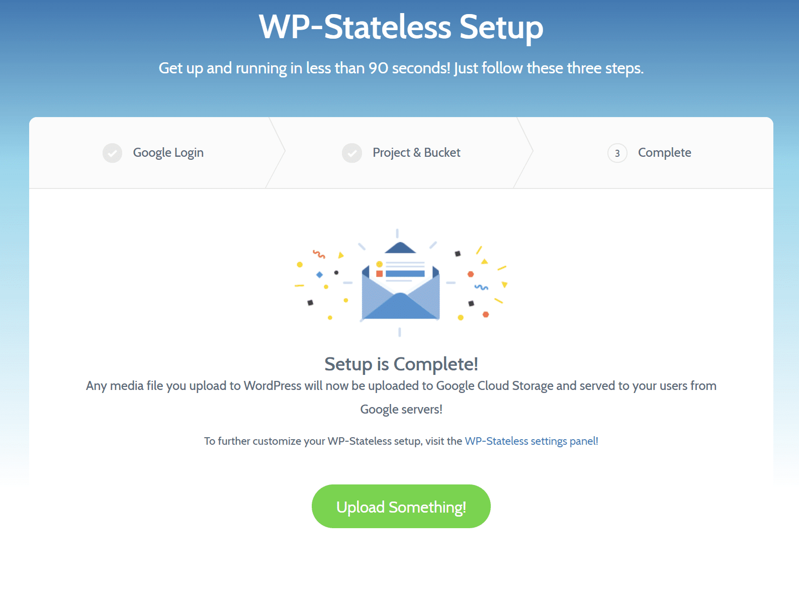 WP-Stateless setup