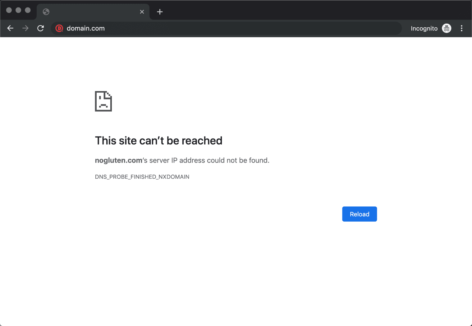 DNS_PROBE_FINISHED_NXDOMAIN error en Chrome