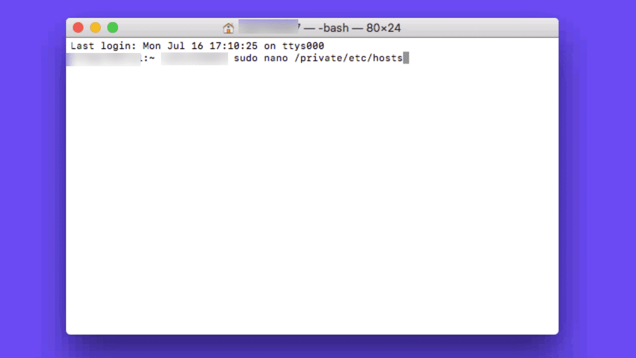 Macのhostsファイル