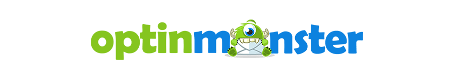 The OptinMonster logo, including its 'monster' chararacter.
