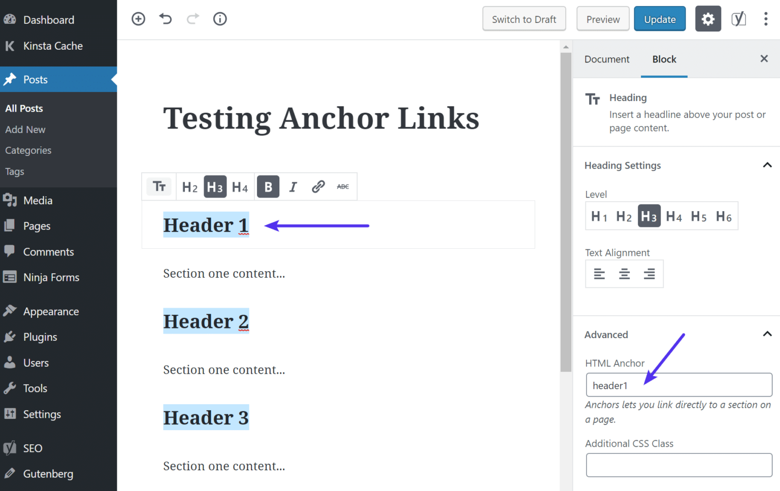 How To Create Anchor Links In WordPress (3 Easy Methods)