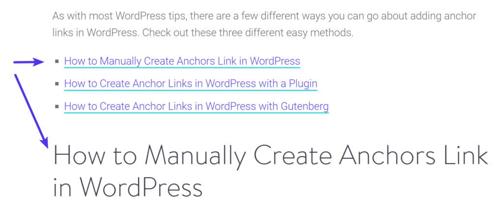 How to Create Anchor Links in WordPress (3 Easy Methods)