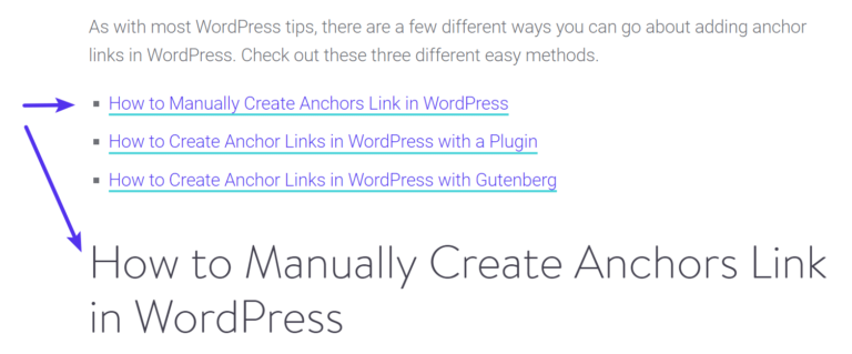 How To Create Anchor Links In WordPress (3 Easy Methods)