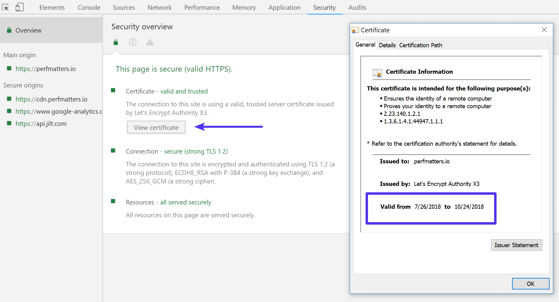 Verificar a expiração do SSL