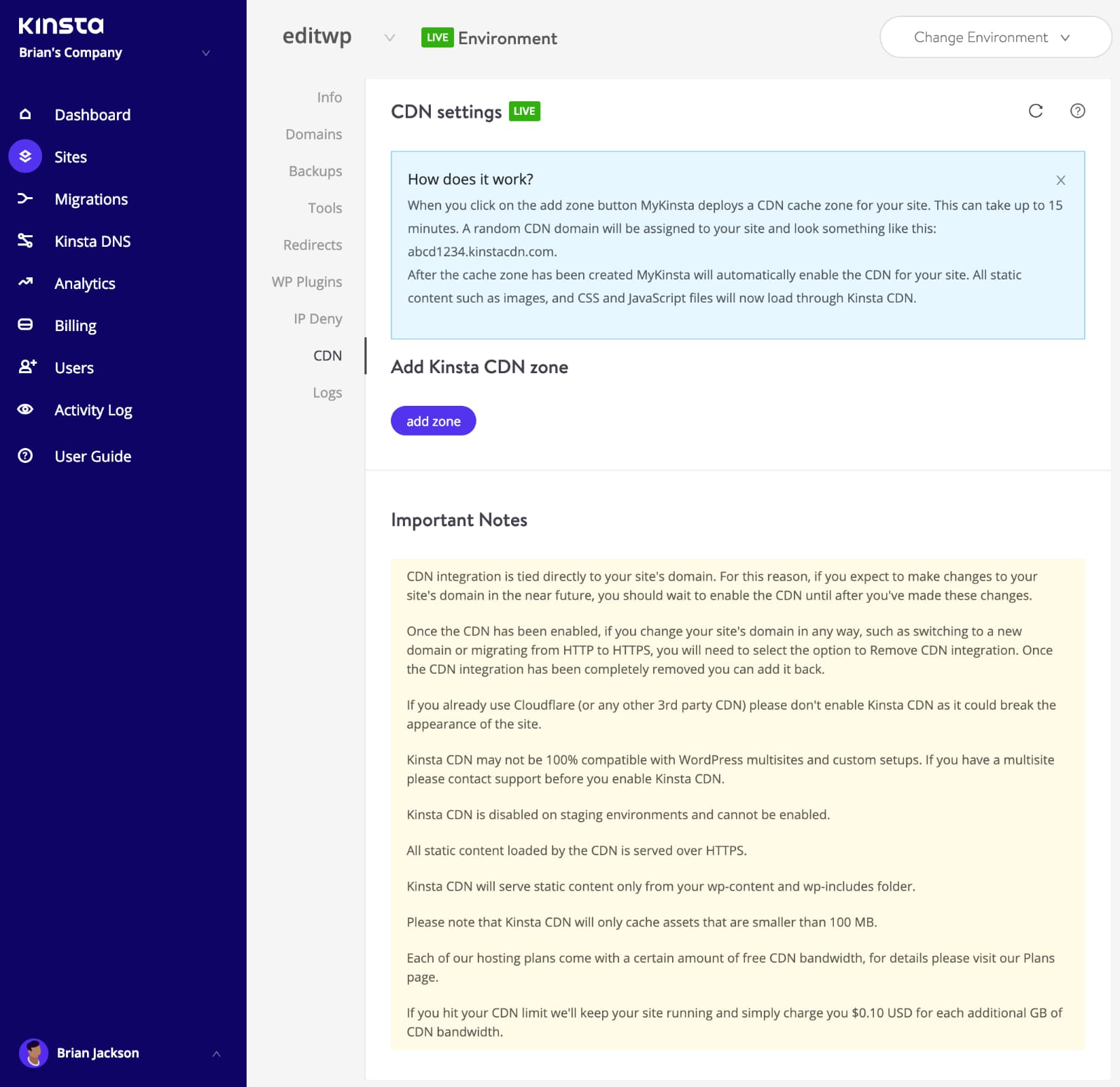 Kinsta CDN