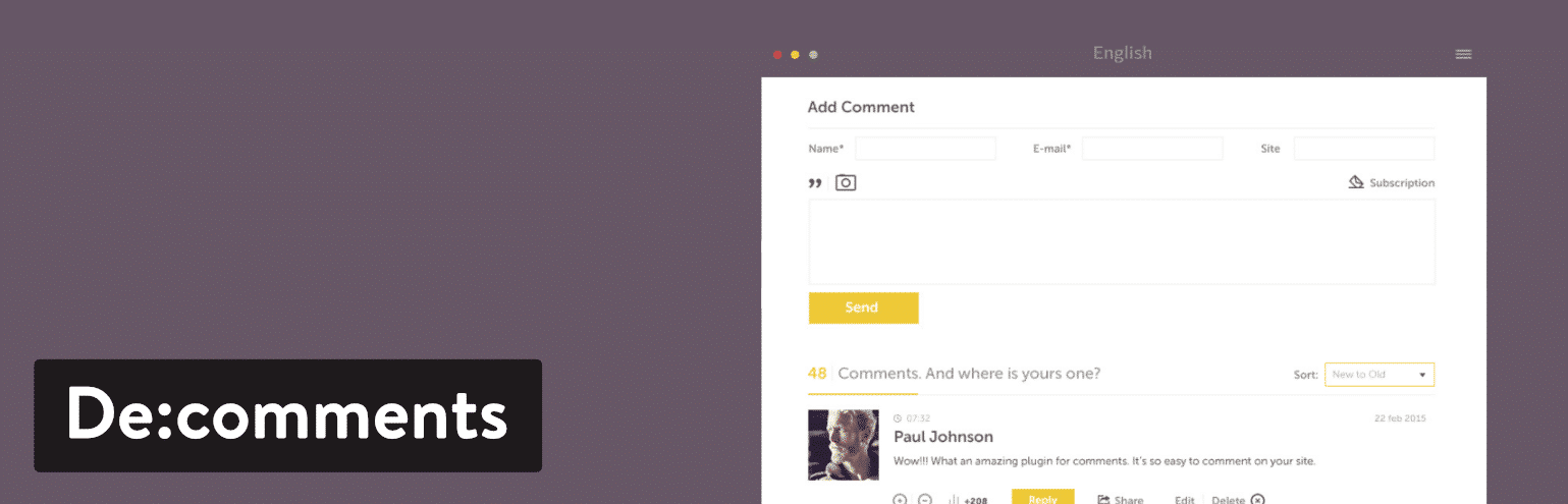 De:comments WordPress plugin