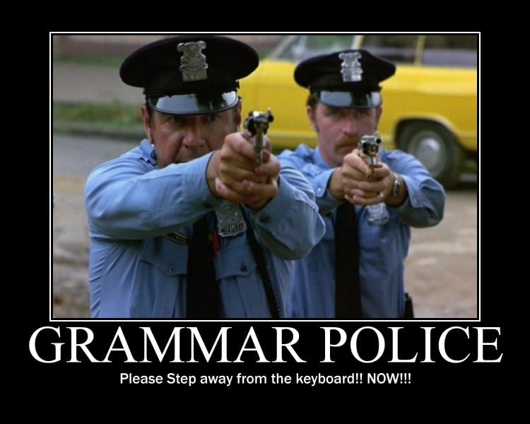 Grammar police