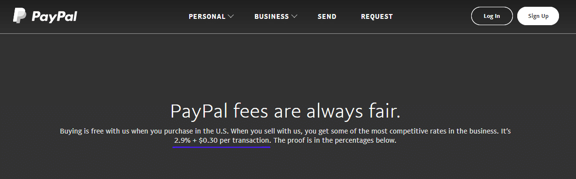 PayPal fee