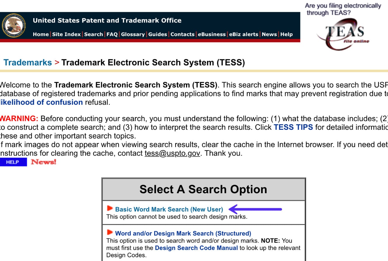 how to find a trademark