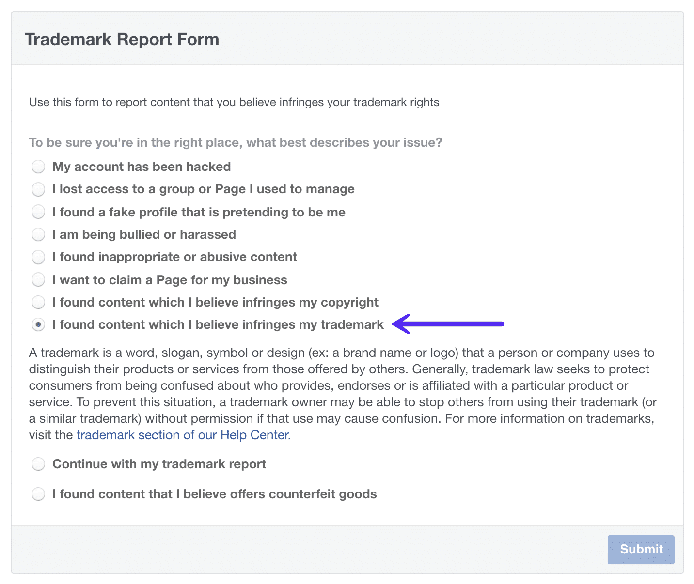 How and Why to File a Facebook Trademark Infringement Report (Steps)