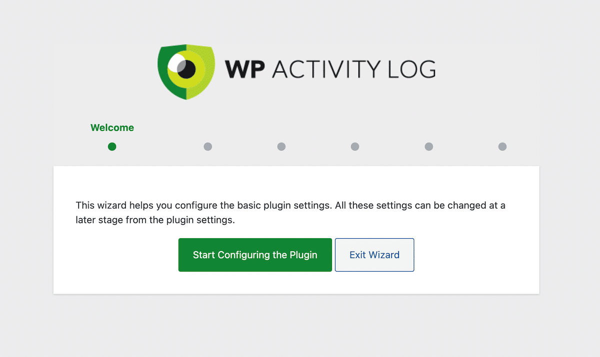 WP Activity Log plugin configureren