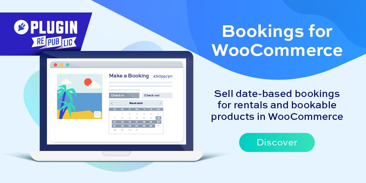 bookings for woocommerce featured image