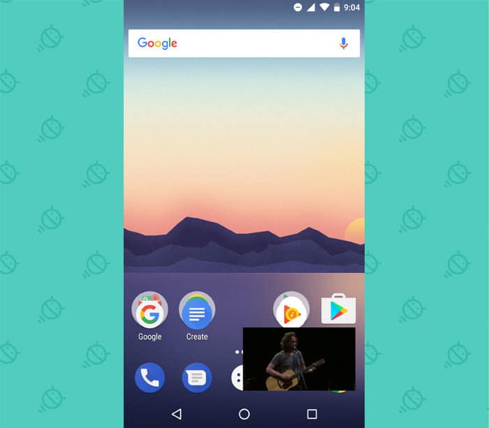 Recurso "Picture-in-picture" no Android one