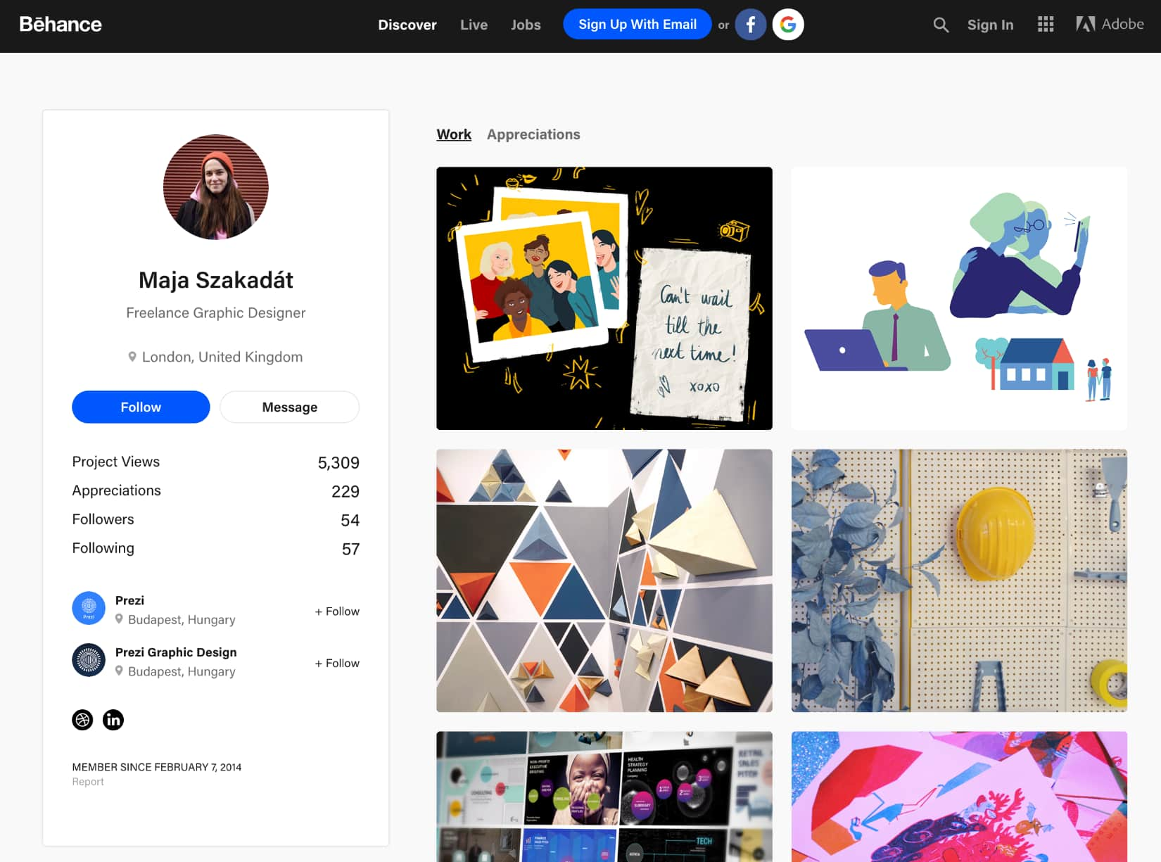 graphic design portfolio behance