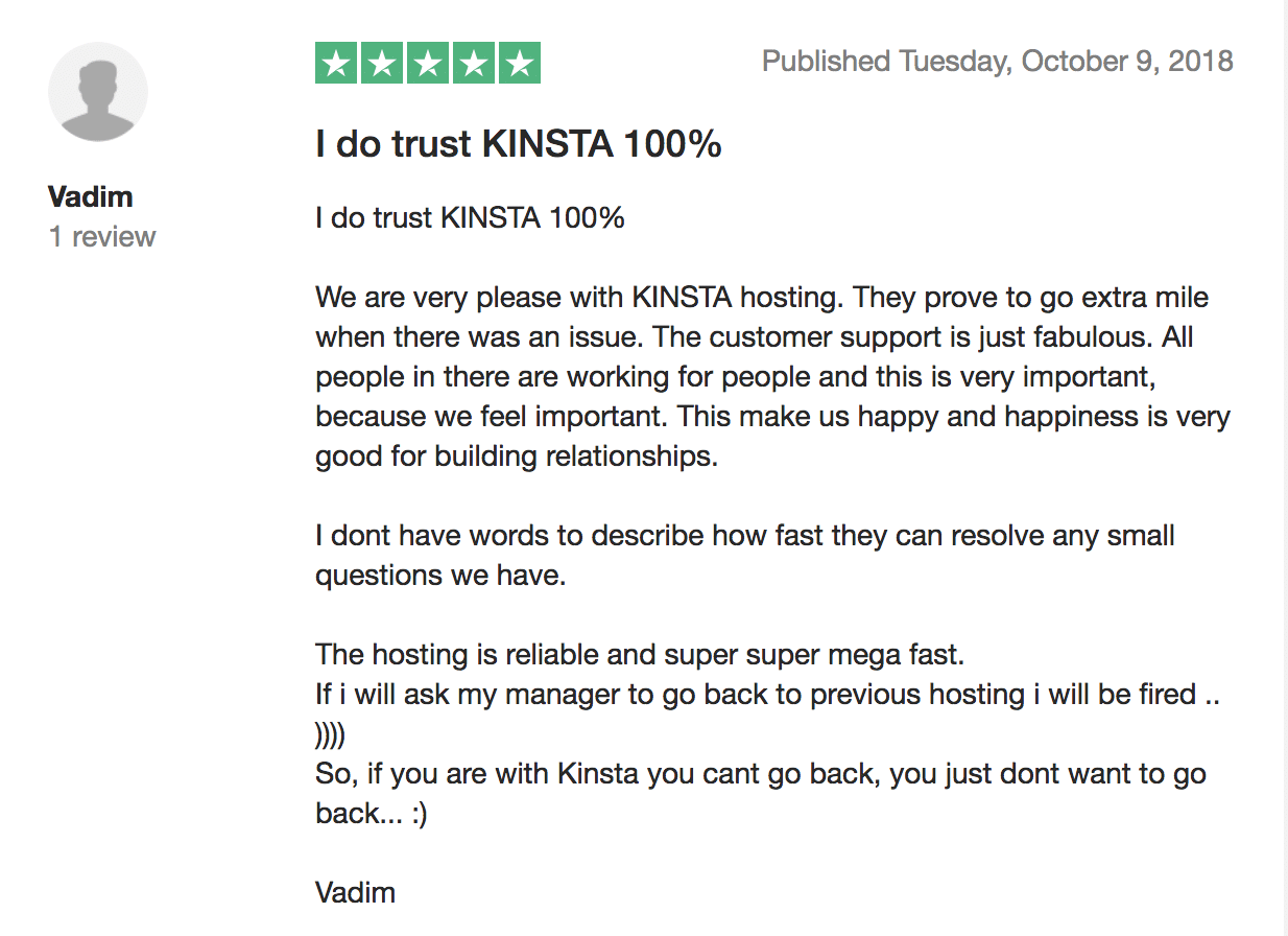 Kinsta review
