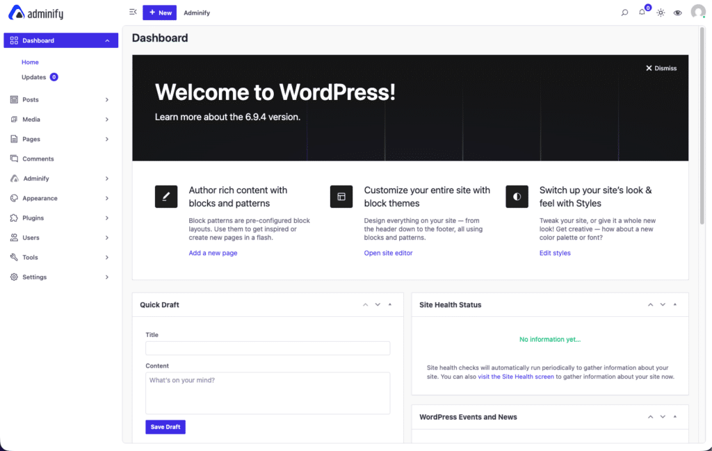 How to Create a WordPress Custom Dashboard for Yourself or Clients