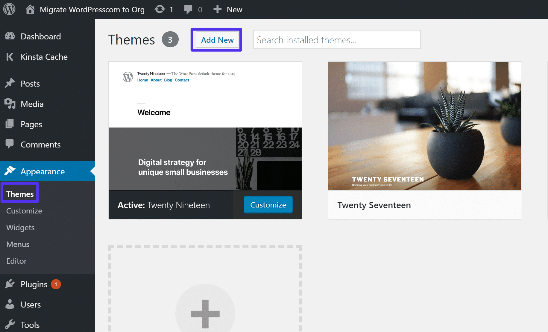 How to install a new WordPress theme