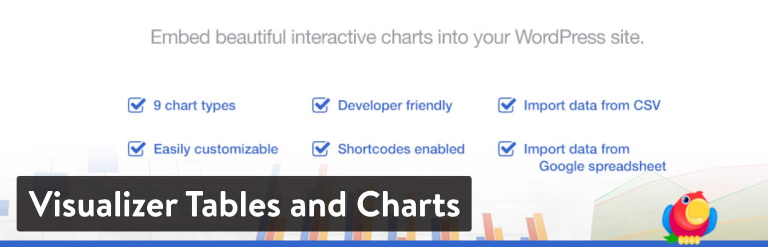 Visualizer Tables and Charts WordPress plugin
