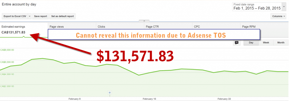 Revenue from display ads